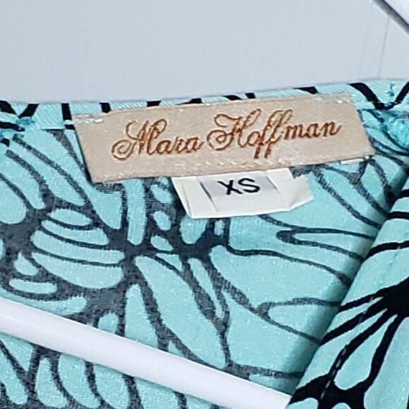 Mara Hoffman V-Neck Silk Dress Long Sleeve - Picture 7 of 7